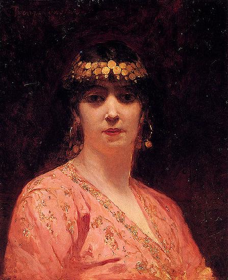 Benjamin Constant Portrait of an Arab Woman France oil painting art